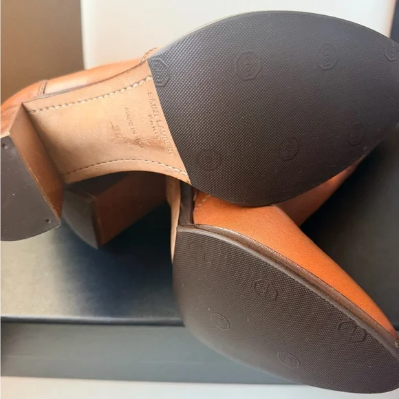 Saint Laurent Brown Heeled Boots - Picture 5 of 10